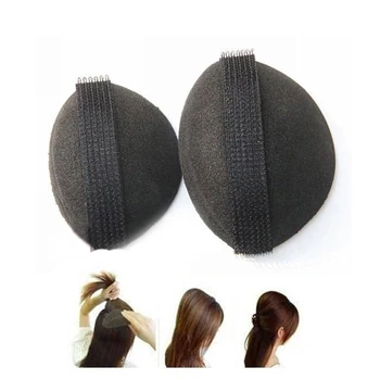 

New 2pcs Noble Volume Hair Base DIY hook and loop Volumizing Tool New Black