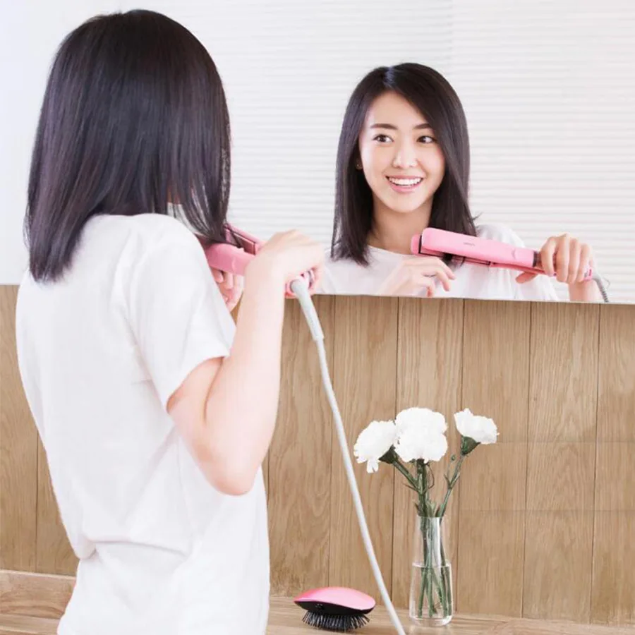  Xiaomi Yueli Professional Vapor Steam Hair Straightener Curler Salon Hair Styling 5 Levels adjustab