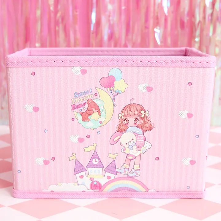 Мультяшная милая My Melody Cardcaptor Sakura Сейлор Мун Косметические Сумки для девушек косметички игрушки складной ящик для хранения сумка органайзер - Цвет: Светло-зеленый