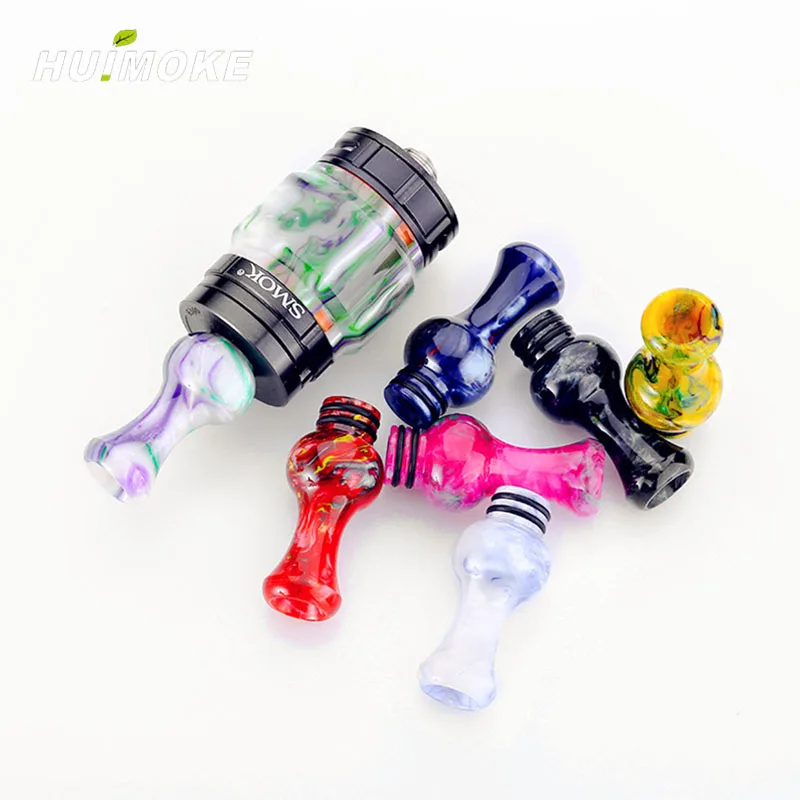 

Latest Style E-cigarette Universal 510 Resin Drip Tip Vape Drip Tip Flower Vase Type Universal Epoxy Mouthpiece For 510 tank