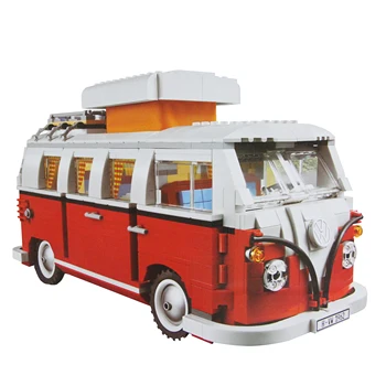 

building bricks 1354Pcs Create Series Creator Volkswagen T1 Camper Van Model Building Kit Blocks Bricks Toys