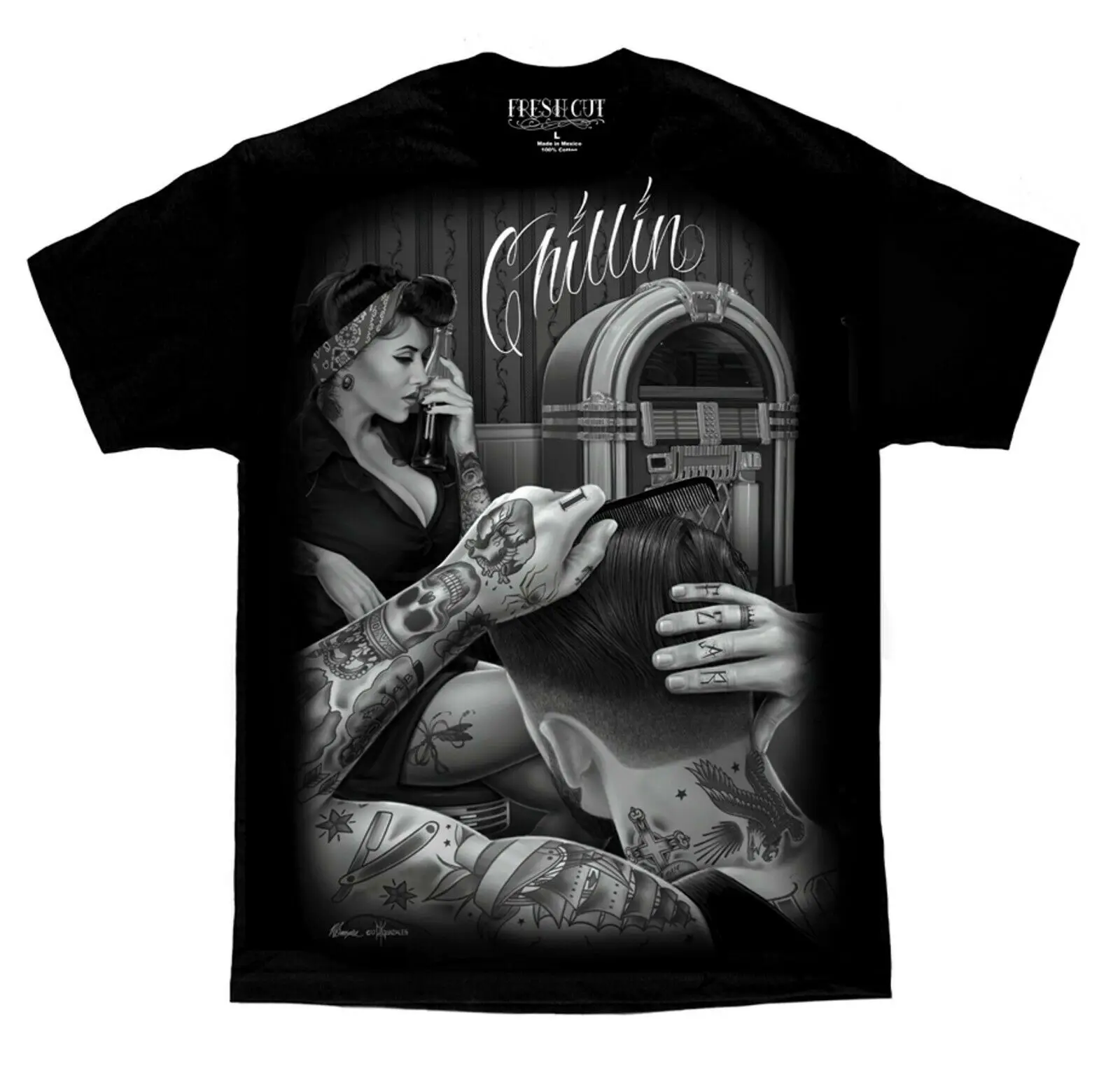 

Chillin Barber Shop Fresh Cut David Gonzales DGA T Shirt