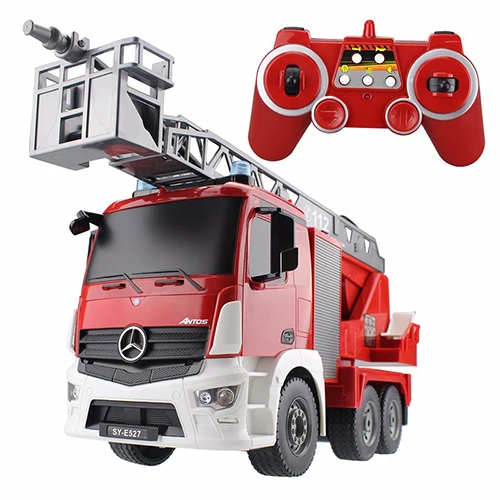 RC Truck Larger Cement Mixer/Fire Truck/Garbage/Crane 2.4G Radio Control Construction Vehicle Model For Kids Gift Hobby Toys