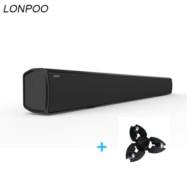 sound system for bar. lonpoo bluetooth speaker 40w tv soundbar wireless sound bar surround system stereo super bass for
