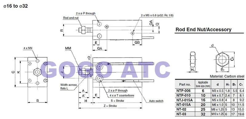 Mini Free Mount Cylinder 9