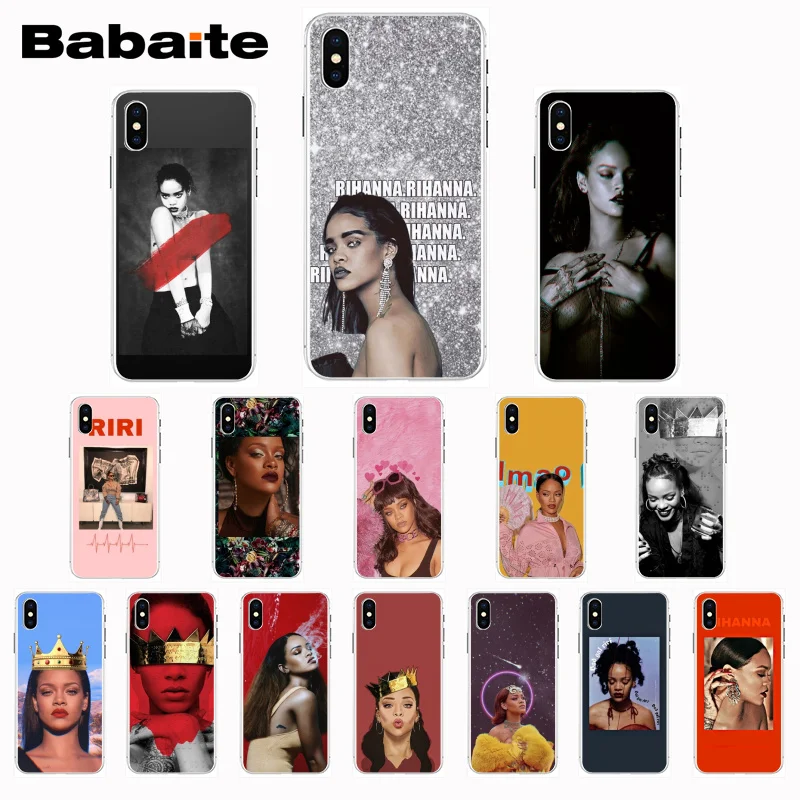 Babaite Рианна DIY печать рисунок чехол для телефона крышка оболочка для iPhone 8 7 6 6S Plus X XS XR XSMax 5 5S SE 5c11 11pro 11promax