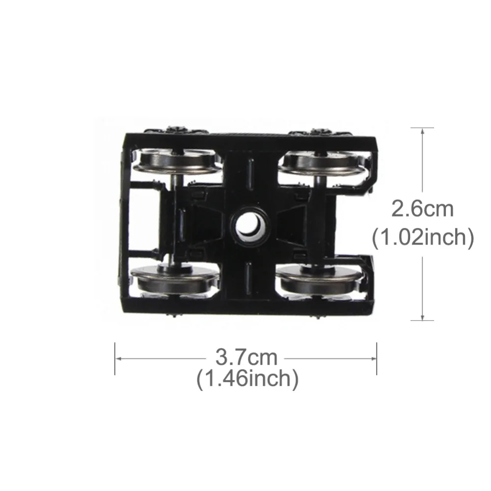 מוצר Evemodel New 2 pcs 1/87 Model Train HO scale high rim psyllium