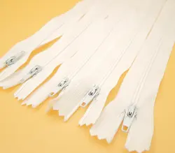 100 Шт. Много Белый Цвет Нейлон Катушки Молнии Tailor Швейные Инструменты 9 Дюймов