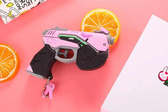 Мини часы над D. Va пистолет Hana песня DVA оружие косплей костюм реквизит аксессуары