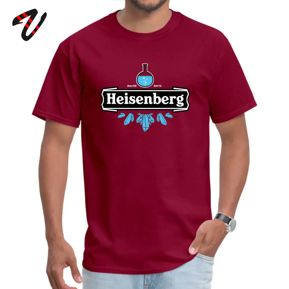 Cheap Heisenberg Blue Crystal Normal Short Sleeve T Shirts Autumn Round Collar 100% Cotton Tops T Shirt for Adult T-Shirt Normal Heisenberg Blue Crystal 10875 maroon