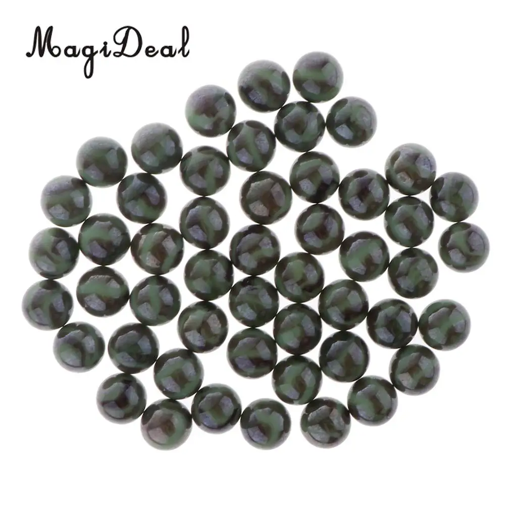 50PCS 16mm Colorful Glass Marbles, Kids Marble Run Game, Marble Solitaire Toy Accs Vase Filler & Fish Tank Home Decor - Black