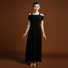 2016 new arrival Modern dance skirt one-piece dress expansion bottom dance clothes dance women ballroom tango dress