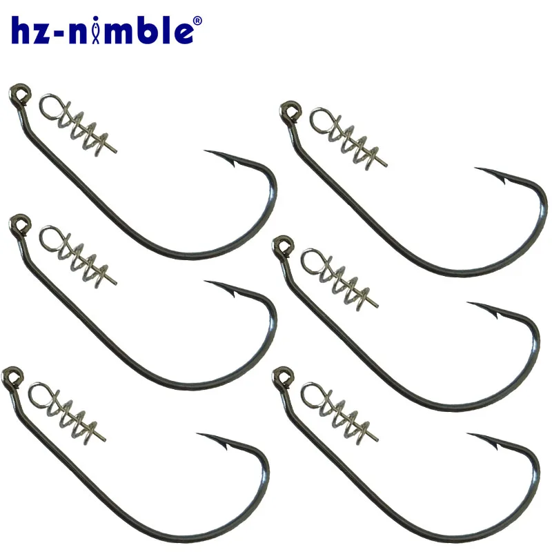 

20Pcs Worm Hook Black Chrome Centering Pin Hook