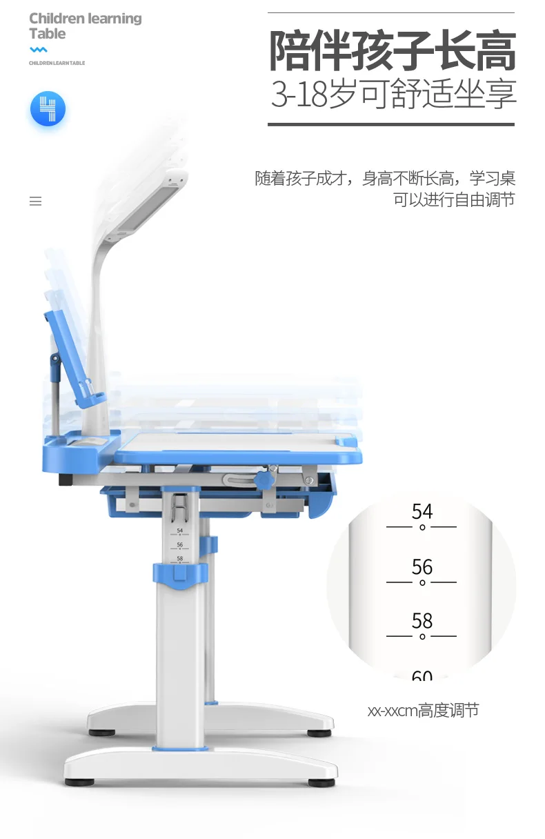 Модный детский стол Луи, обучающий стол, письменный домашний стул, комбинированный костюм для учеников начальной школы, прочный, подъемный
