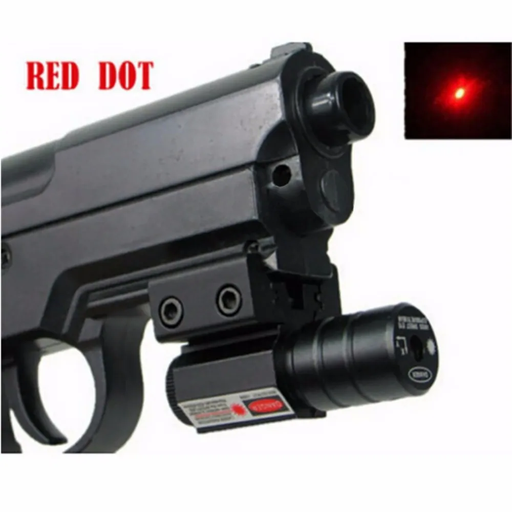 50-100 м дальность 635-655 нм красный точечный лазерный прицел пистолет регулируемый 11 мм 20 мм Пикатинни охотничий аксессуар
