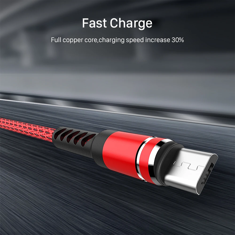 J Jecent Micro USB кабель 2.4A быстрая Синхронизация данных зарядный для samsung huawei Xiaomi LG Andriod