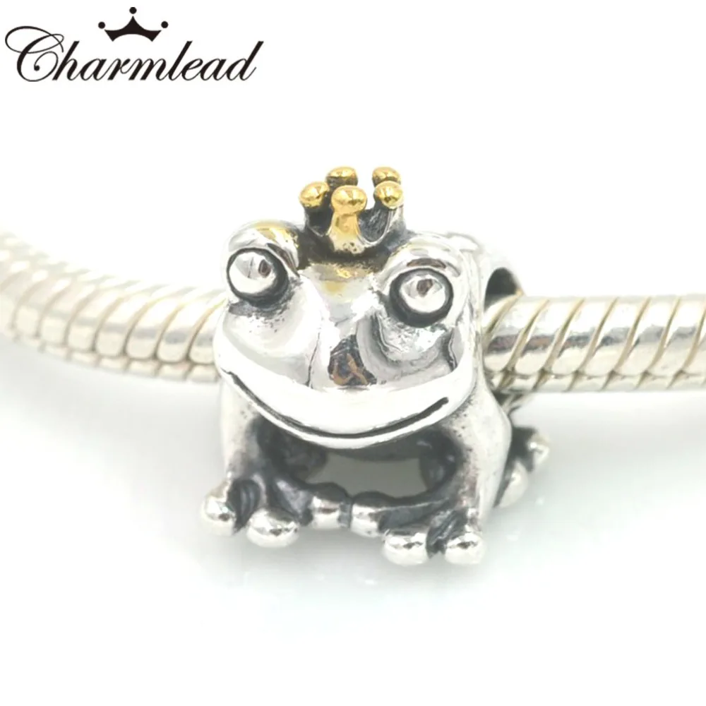 Fits Pandora Charms Bracelet 925 Sterling Silver Prince Frog Charm