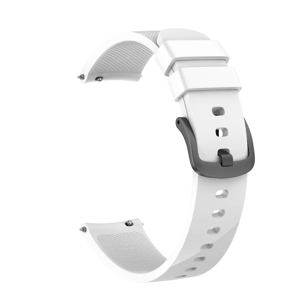 Ремешок для часов Garmin Vivomove HR Sport Hybrid Smartwatch силиконовые Ремешки для наручных часов сменный Браслет - Цвет: Белый