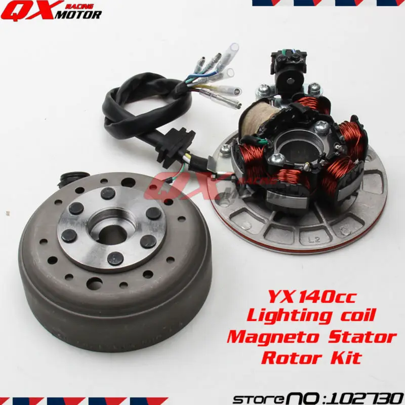 

YinXiang YX140cc Engine With Light Magneto Stator Rotor kit For Chinese 140 Horizontal Engine Dirt Pit Bike Parts Free Shipping