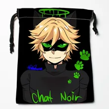 New Custom Chat Noir Bags Custom drawstring bags Printed gift bags 27x35cm Compression Type Bags