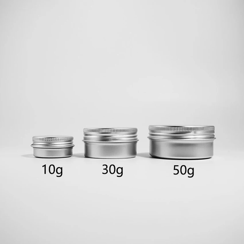 10/15/30/50g جولة الألومنيوم زجاجة تخزين جرة كريم التجميل حالة الحاويات المحمولة ماكياج متعددة الوظائف مربع مع غطاء 10/15/30/50g جولة الألومنيوم زجاجة تخزين جرة كريم التجميل حالة الحاويات المحمولة ماكياج متعددة الوظائف مربع مع غطاء