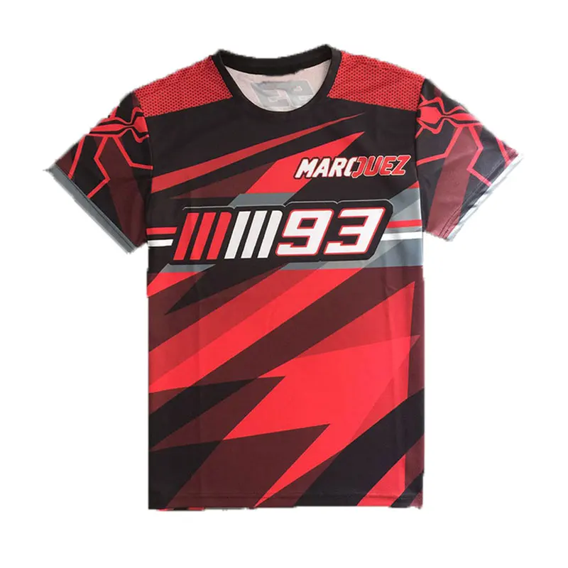 

New Cool Motocross Jersey Men 2019 Summer Downhill Motorcycles Jersey Breathable Red Short Sleeve MOTO Shirt Camisa de Ciclismo