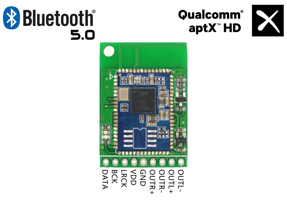 

CSR8670 8675 Bluetooth 5 Module Group Differential Analog I2S SPDIF Digital Audio Output Baseboard