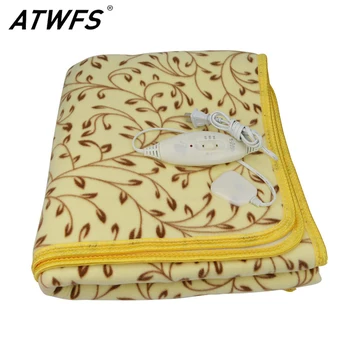 

ATWFS High-grade Heated Blanket Double Electric Plush Blanket Waterproof Safety Electric Thermostat Heating Blanket 150 * 120cm