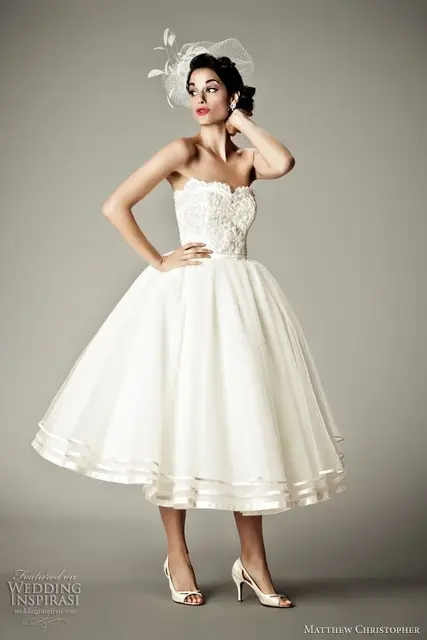 Y Sweetheart Ivory Lace Top Organza Tea Length Wedding Dresses Y Sweetheart Ivory Lace Top Organza Tea Length Wedding Dresses Short 2016 New Dress Ball