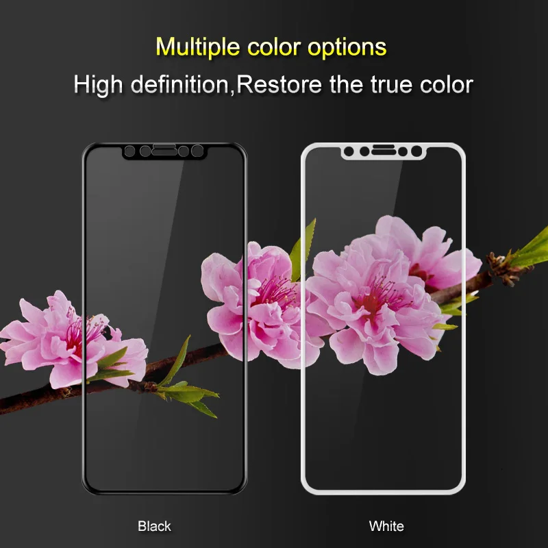 Холодной резьба полный Экран Стекло для iPhone XS X Imak 3D изогнутые закаленное стекло
