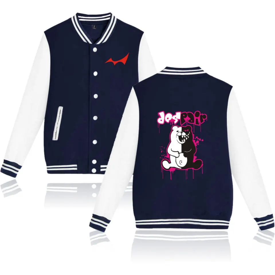 Dangan Ronpa куртки хит продаж модная повседневная осенне-зимняя бейсбольная куртка с
