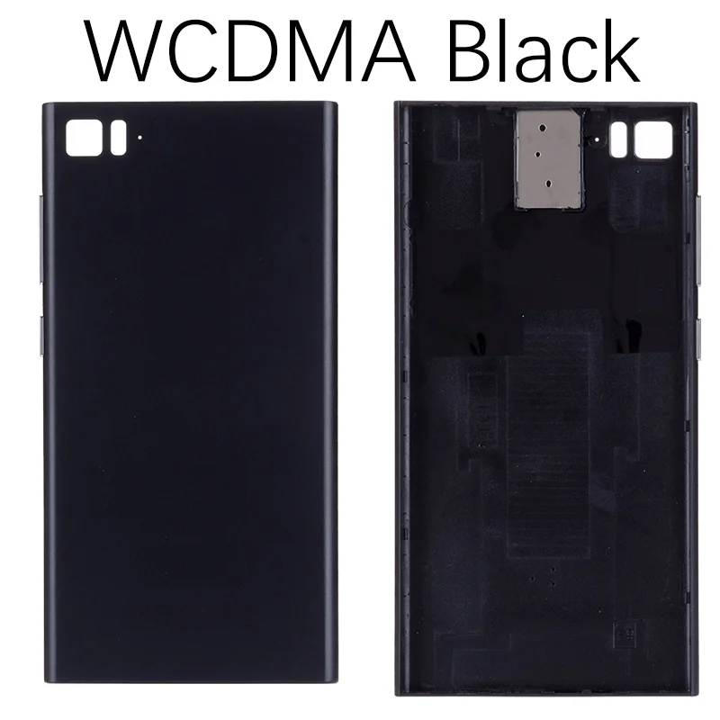 TDCDMA WCDMA Задняя крышка для XIAOMI Mi3 на батарею черный белый золотой - Цвет: WCDMA Black