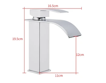 

Hot Sale Basin Vanity Sink Faucet Single Handle Waterfall Bathroom Mixer Deck Mounted Hot & Cold Water Sink Faucet Y10148