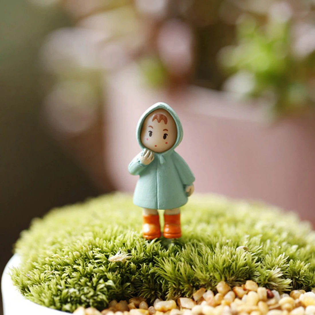 Новинка 1 шт. милые мини фигурки миниатюрные девушки Мэй изделия из смолы