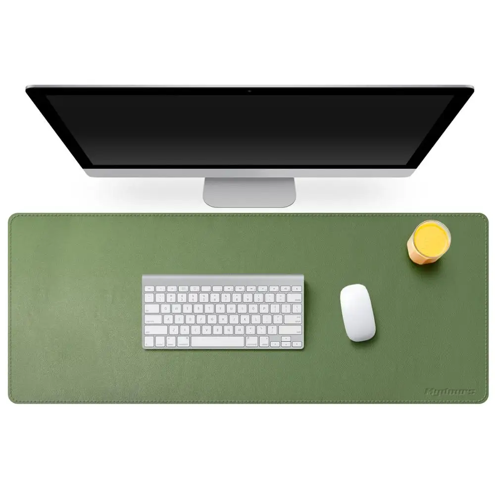 

Mydours XL 95X40CM Large Mouse Pad PU Leather Gaming Desk Pad Double-sided Waterproof Leather Keyboad Pad for Office amd Gamer