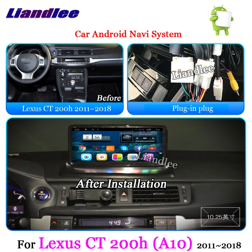Liandlee Car Android System For Lexus CT200h A10 20112018 Radio Stereo