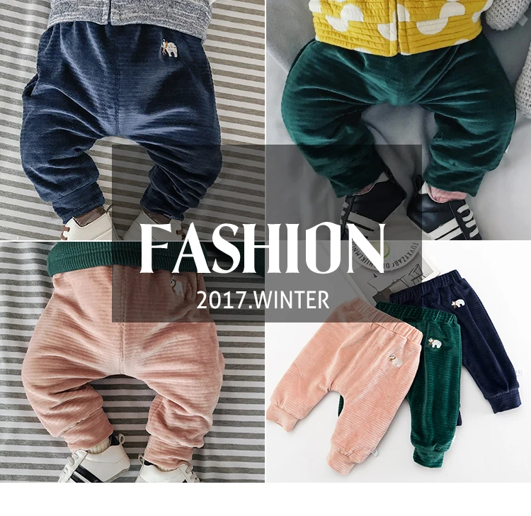 Lemonmiyu/Детские зимние штаны; утепленные кашемировые брюки с подгузниками; длинные штаны для мальчиков и девочек; теплые вельветовые брюки для малышей