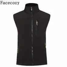 Facecozy для мужчин зима осень флис теплые альпинистские жилеты для кемпинга Открытый Рыбалка Охота жилет дышащий Пешие прогулки без рукавов