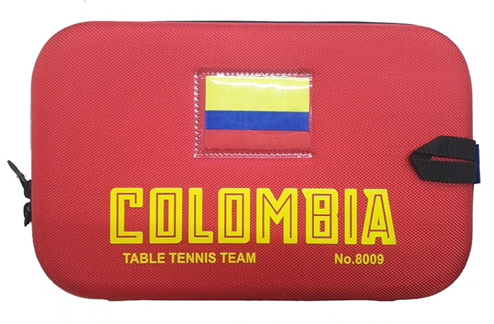 Yinhe المجرة كولومبيا فريق حقيبة تنس الطاولة بينغ بونغ حالة