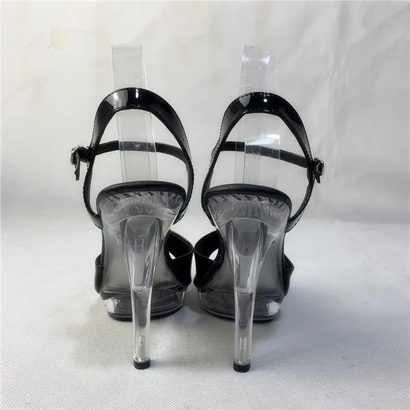 Multi-color style, beautiful transparent heels, 13 cm sexy model sandals, pole dancing shoes