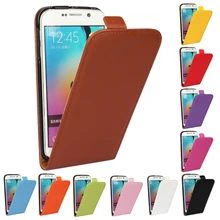 Genuine Leather Case For Samsung Galaxy S3 S4 S5 mini S2 S7 S6 Edge Plus Note 2 3 4 Magnetic Buckle Vertical Flip Phone Cover