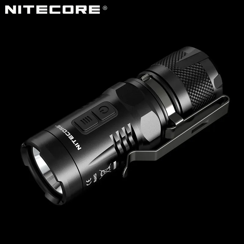 Original NITECORE EC11 900 lumens EDC Torch Mini CREE LED Clip Pocket