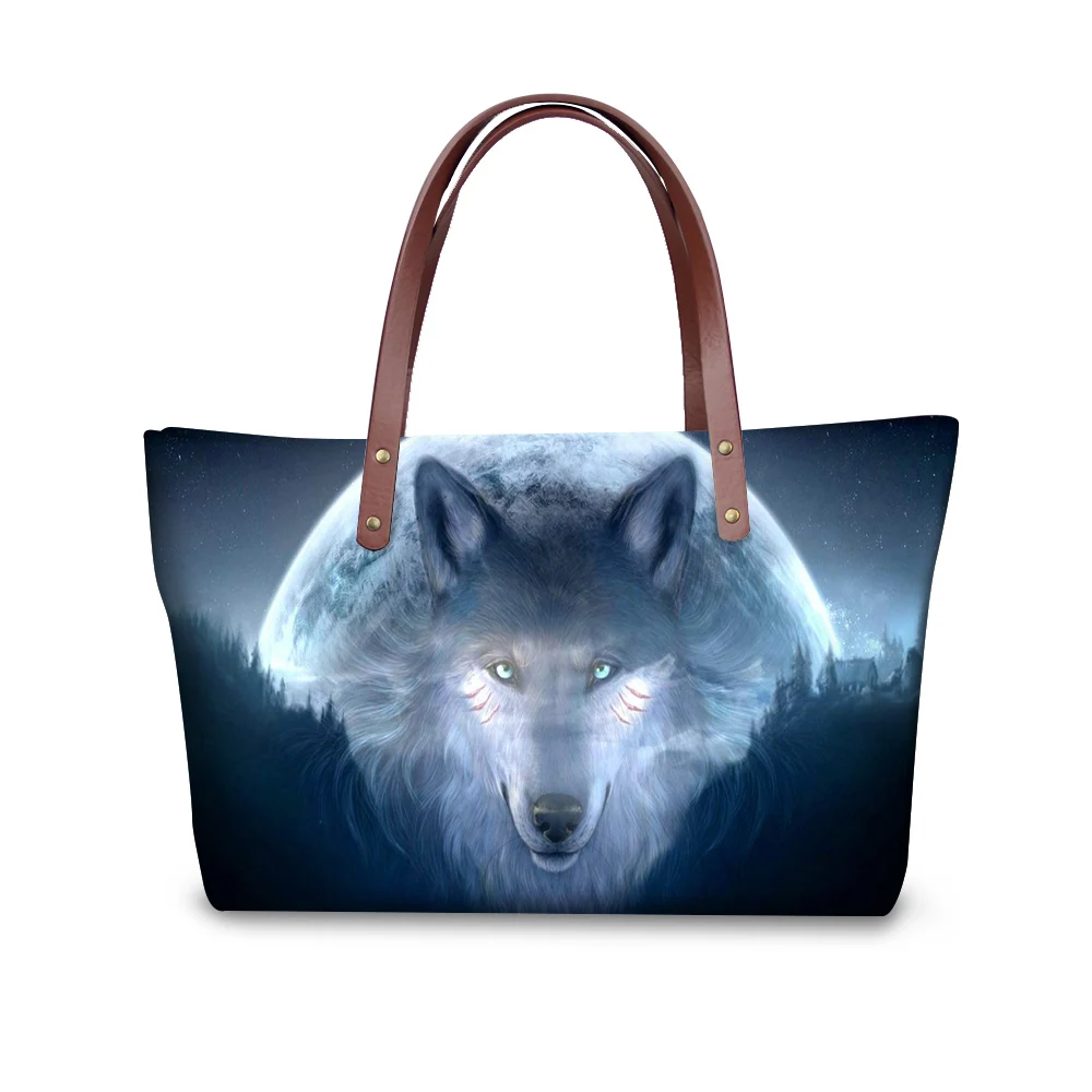 

2017 Brand Woman Bag Clutch Women Shoulder Handbag 3D Wolf Animal Bolsa Feminina Womens Cross-body Messenger Bags