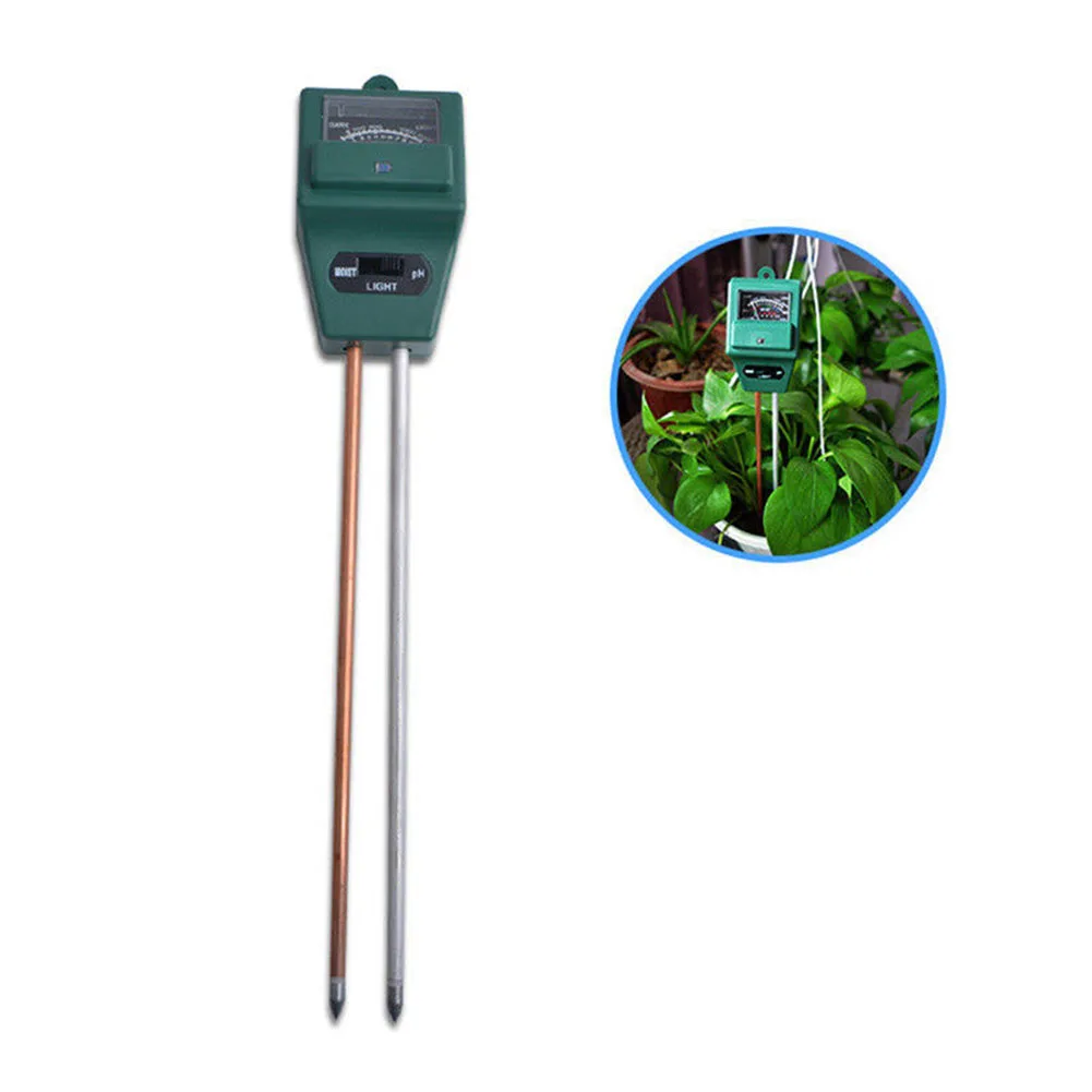 

3 In 1 Soil Tester Kit PH Light Meter Moisture Detector for Home Garden Lawn Farm DAG-ship