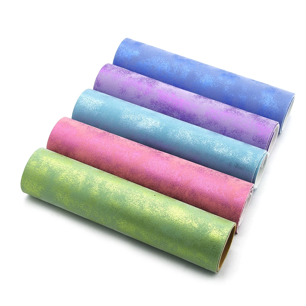 

David accessories 5Pieces/set 20*34cm Fine Glitter Faux Synthetic Leather Fabric DIY Handmade Sewing Accessories,1Yc6212