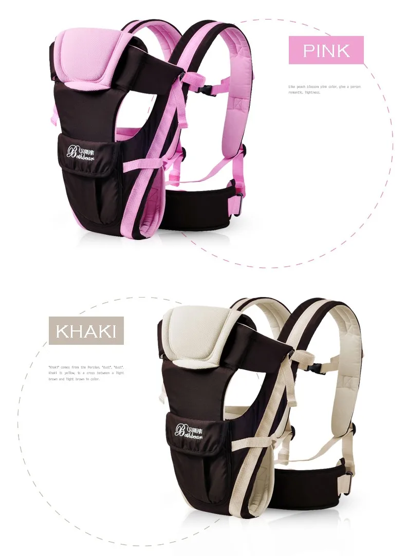 2-30 Months Breathable Multifunctional Front Facing Baby Carrier Infant Sling Backpack Pouch Wrap Baby Kangaroo_11111