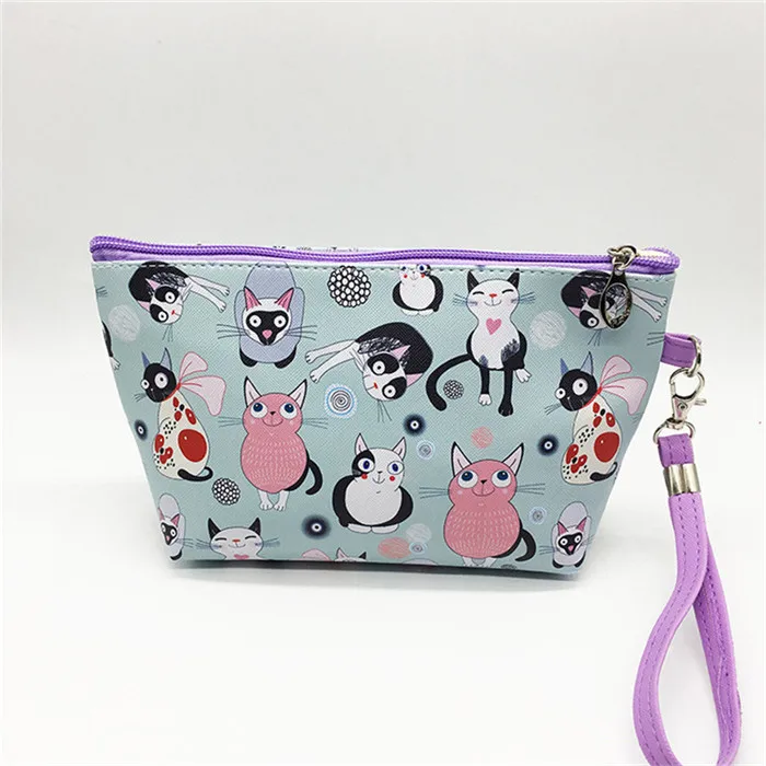 New Cute Flamingos Bird Cat Pencilcase Pencil Bag Cosmetic Bags Fashion Handbags For Makeup Storage Change Holder Coin Wallets (6)