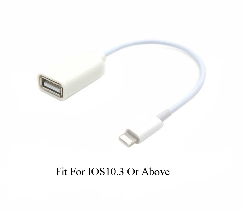 

OTG adapter for Iphone lightning to USB Cable Adapter for USB Devices SD card reader Keyboard headset microphone