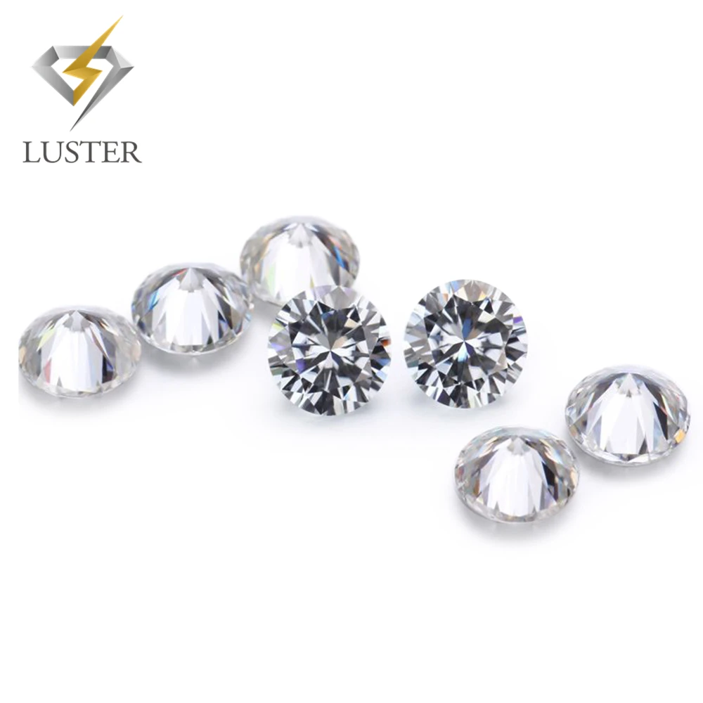 

Wholesale D EF white 0.8mm ~ 2.9mm clarity vvs1 round brilliant cut shape loose 1 carat moissanite gem stone for jewelry making