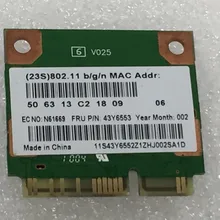 SSEA для RealTek RTL8191SE 802,11 B/G/N half Mini PCI-e беспроводная Wifi карта для lenovo Thinkpad FRU P/N 43Y6553